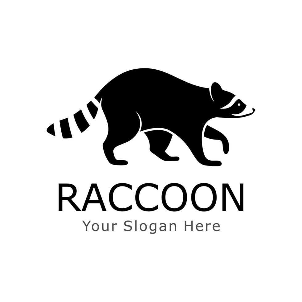 raccoon logo vector