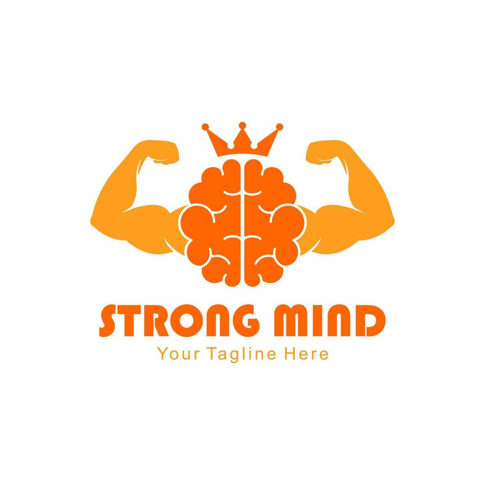 strong mind logo vector