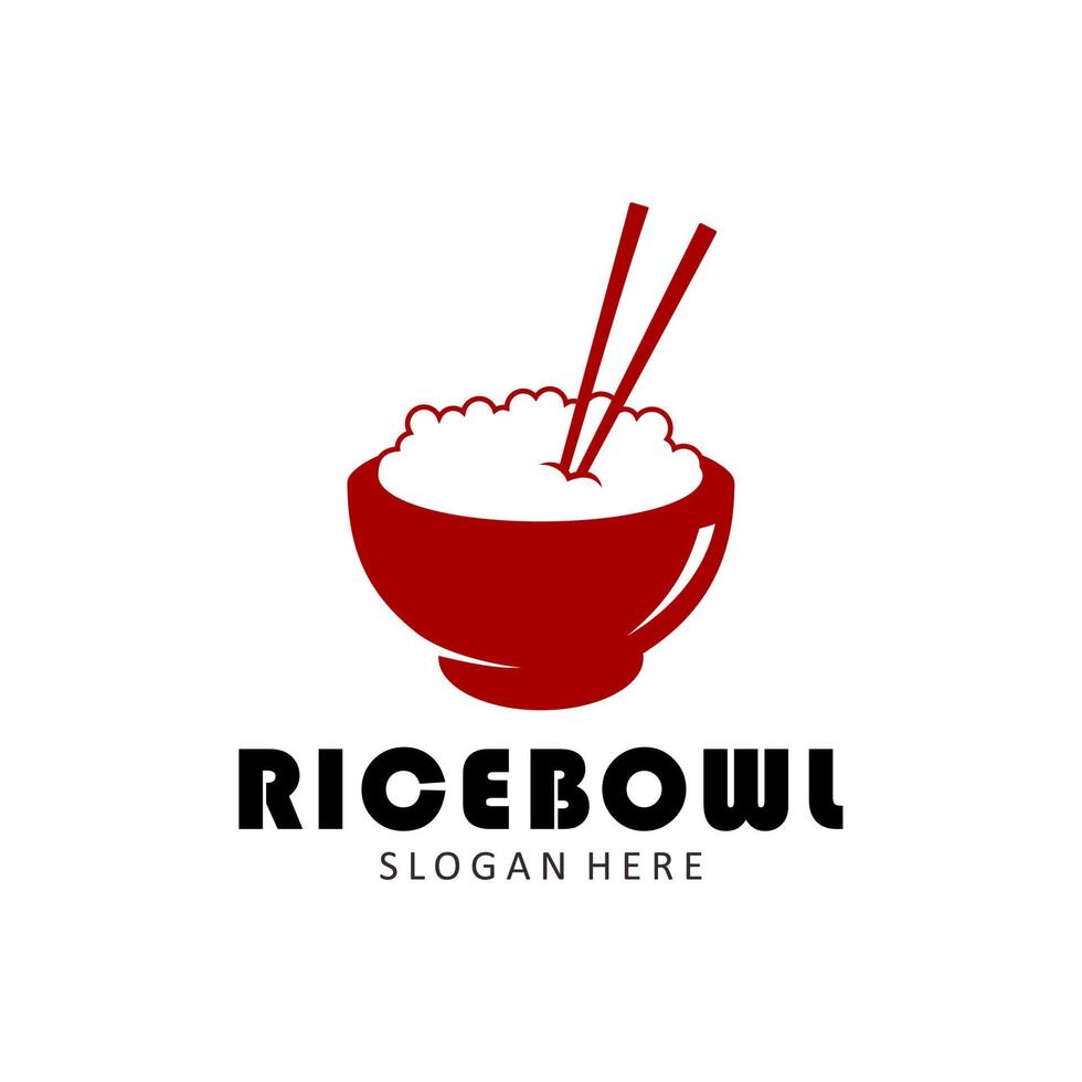 rice bowl icon vector