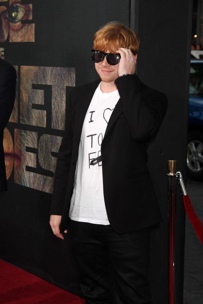 LOS ANGELES, JUL 28 - Rupert Grint arriving at the Rise of the Planet of the Apes Los Angeles Premiere at Grauman s Chinese Theater on July 28, 2011 in Los Angeles, CA photo