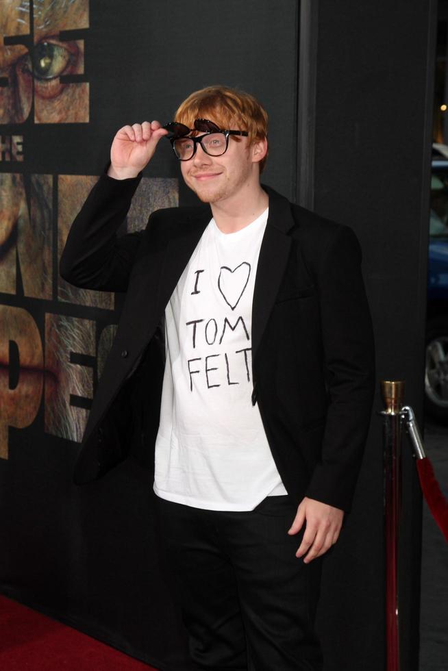 LOS ANGELES, JUL 28 - Rupert Grint arriving at the Rise of the Planet of the Apes Los Angeles Premiere at Grauman s Chinese Theater on July 28, 2011 in Los Angeles, CA photo