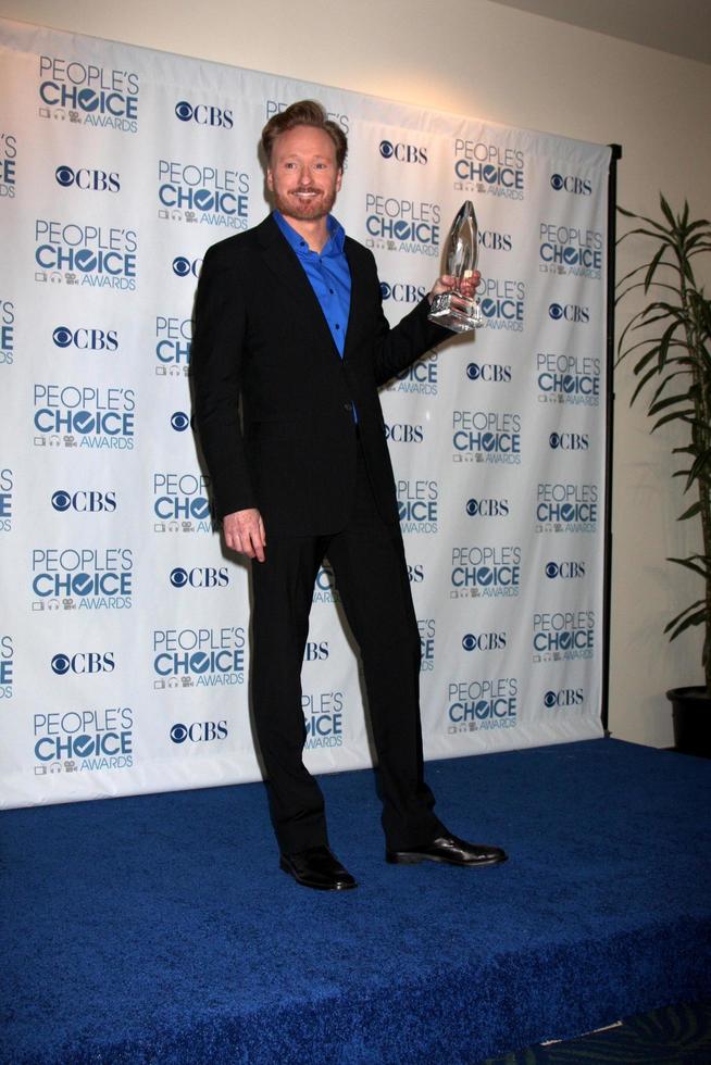 LOS ANGELES, JAN 5 - Conan O Brien arrives at 2011 People s Choice Awards at Nokia Theater at LA Live on January 5, 2011 in Los Angeles, CA photo
