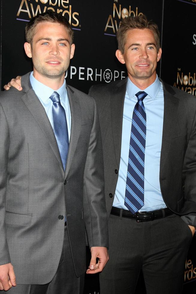 LOS ANGELES, FEB 27 Cody Walker, Caleb Walker at the Noble Awards at