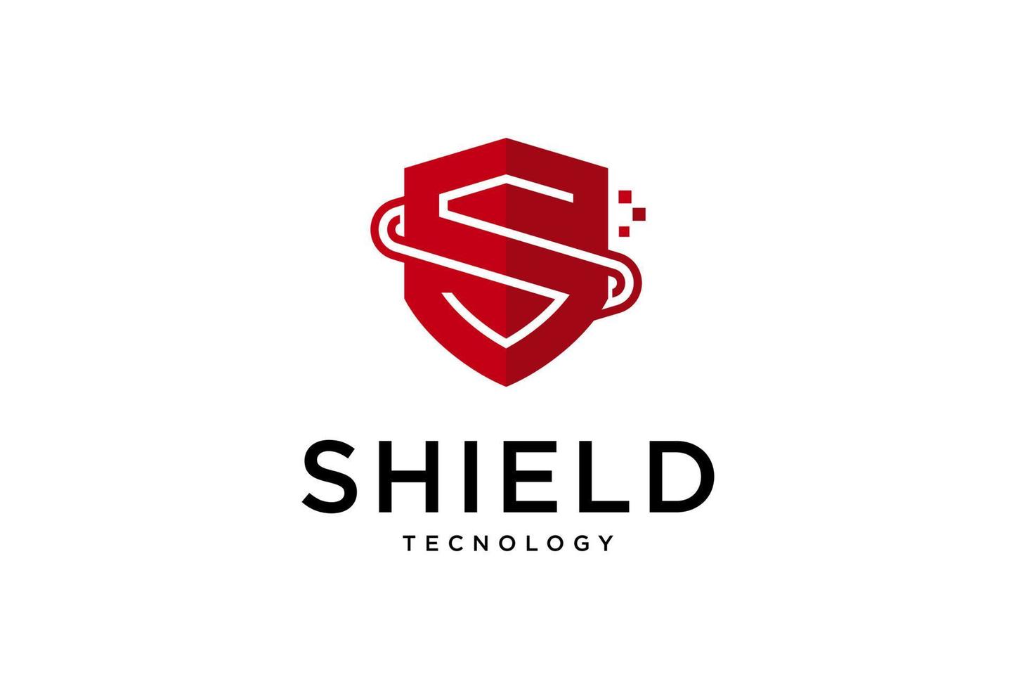 Initial Letter S Shield Secure Safe logo design vector. Protection Security Symbol Vector Logo Design template