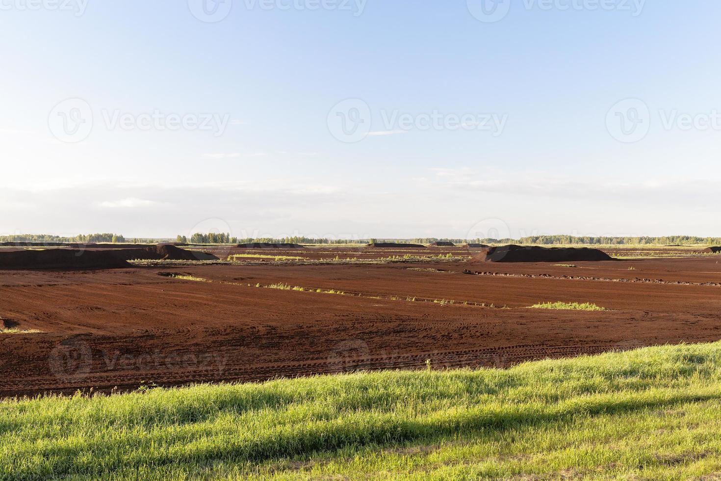 production of peat landscape photo