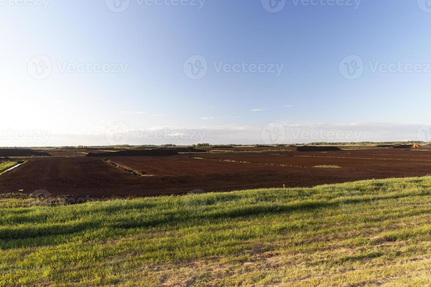 production of peat landscape photo