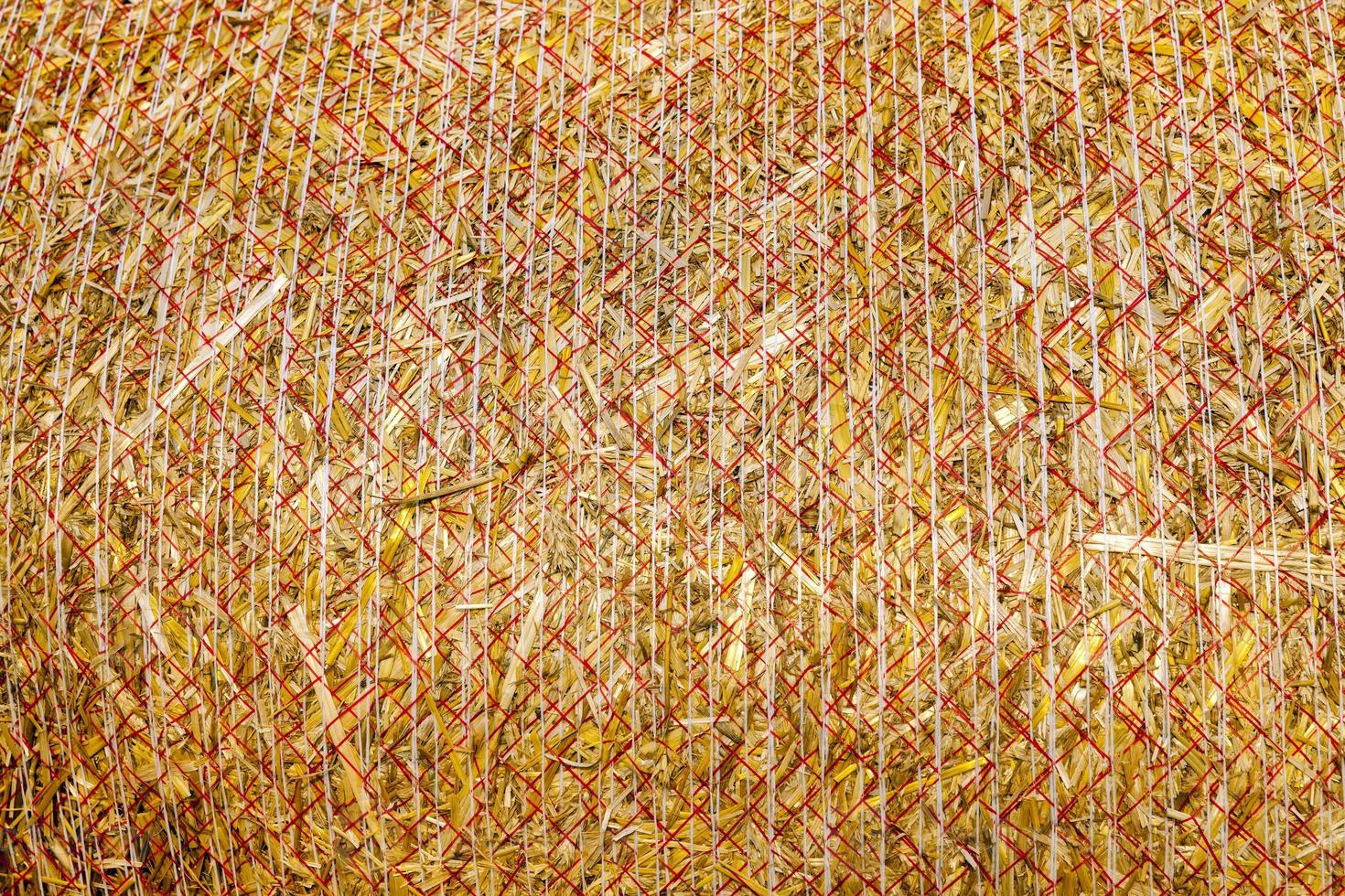 Tie straw stack photo