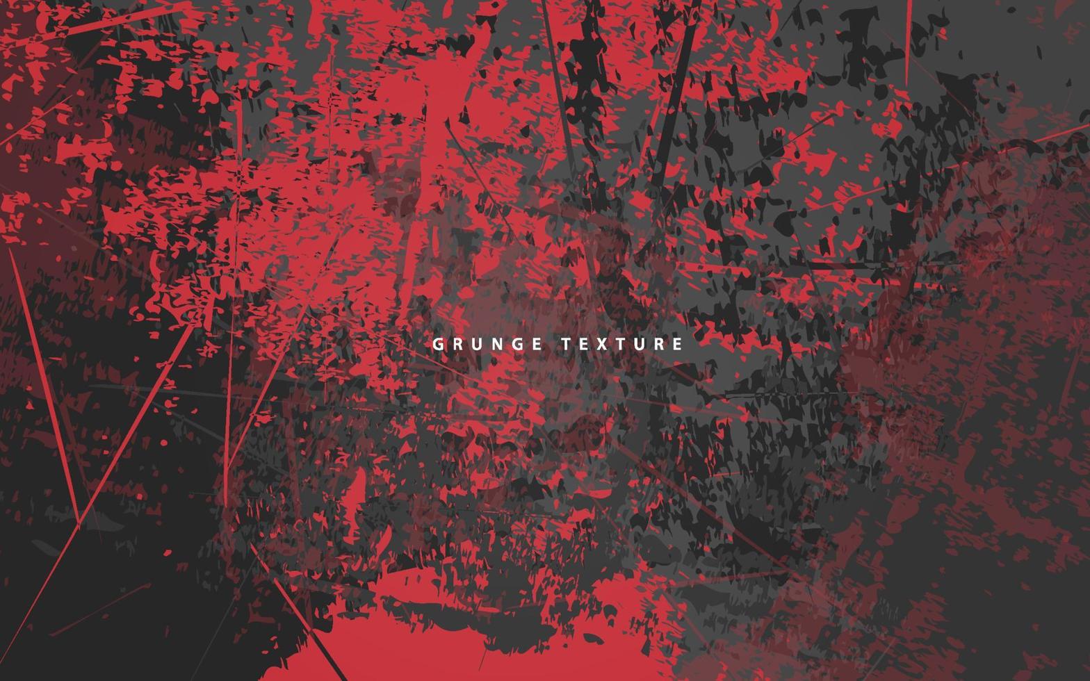 Abstract grunge texture black and red background vector