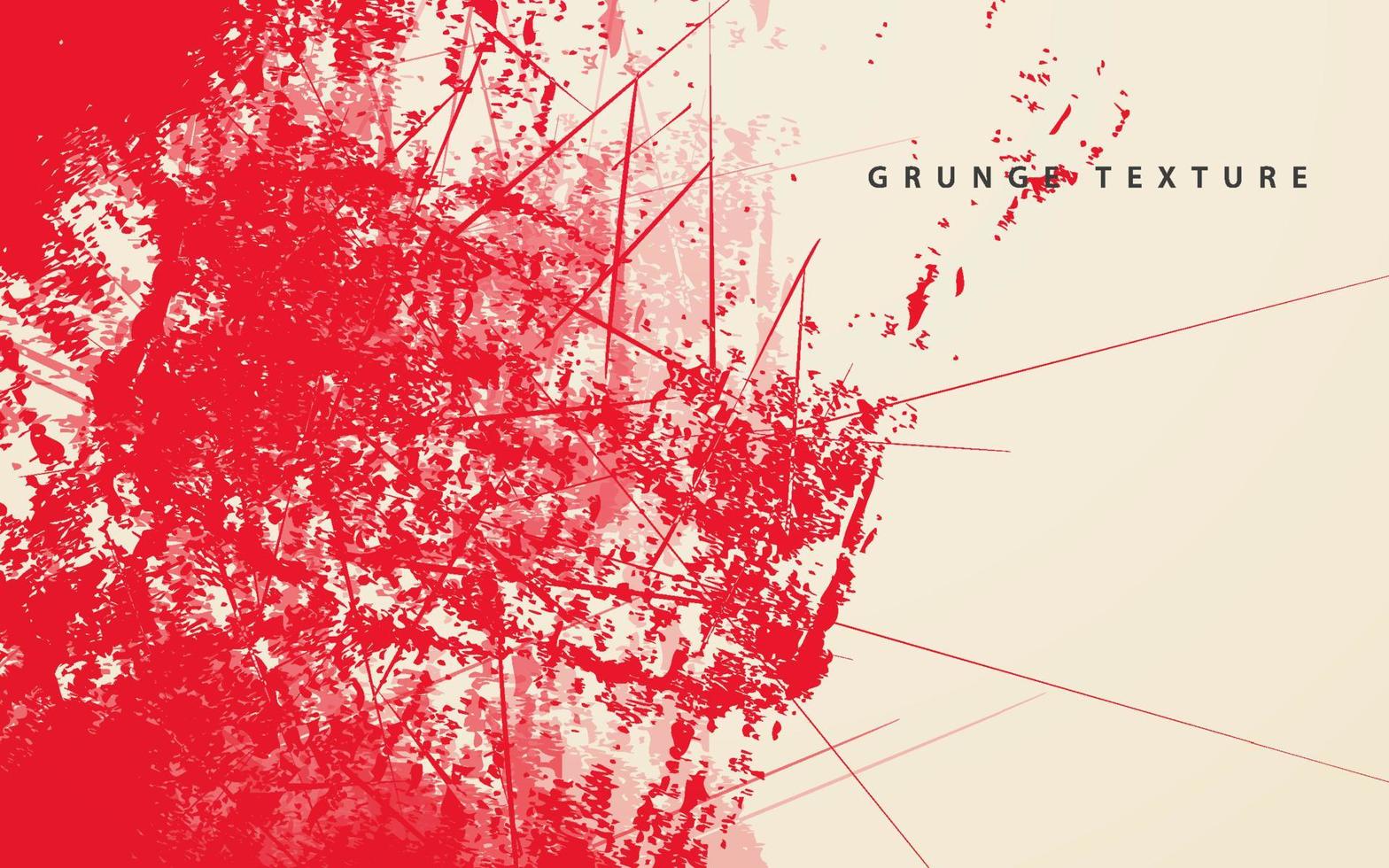 Resumen grunge textura splash pintura fondo blanco y rojo vector