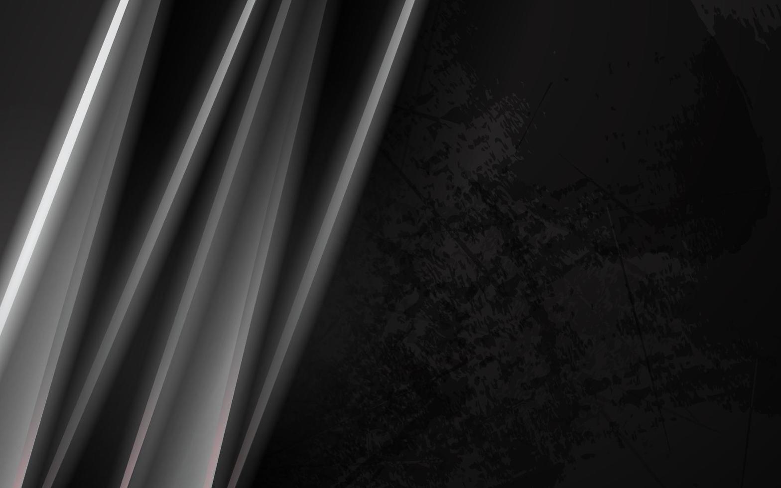 Abstract overlap layer silver neon light background vector