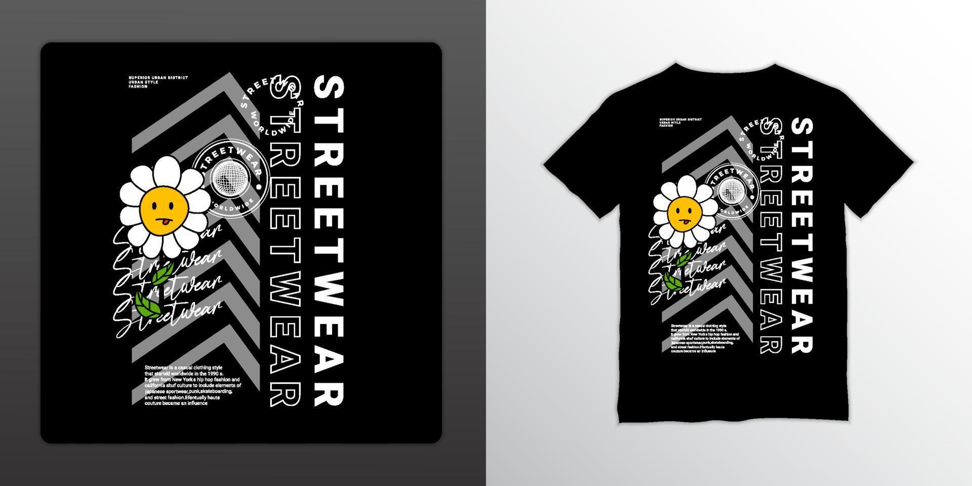 Good vibes streetwear t-shirt design, suitable for screen printing, jackets and others vector