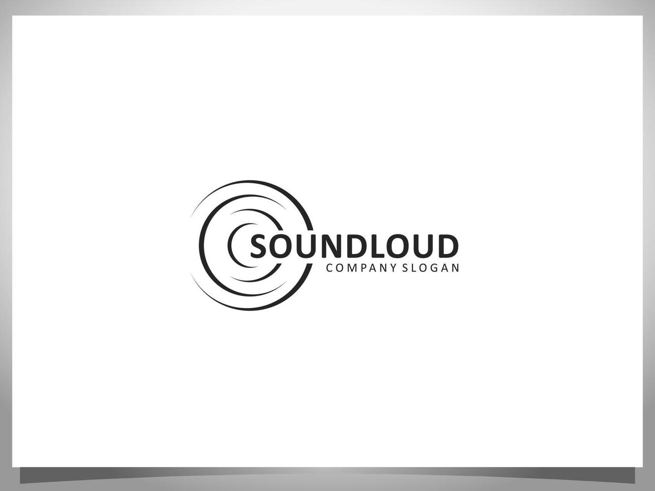 elemento de diseño de logotipo de nube de sonido vector