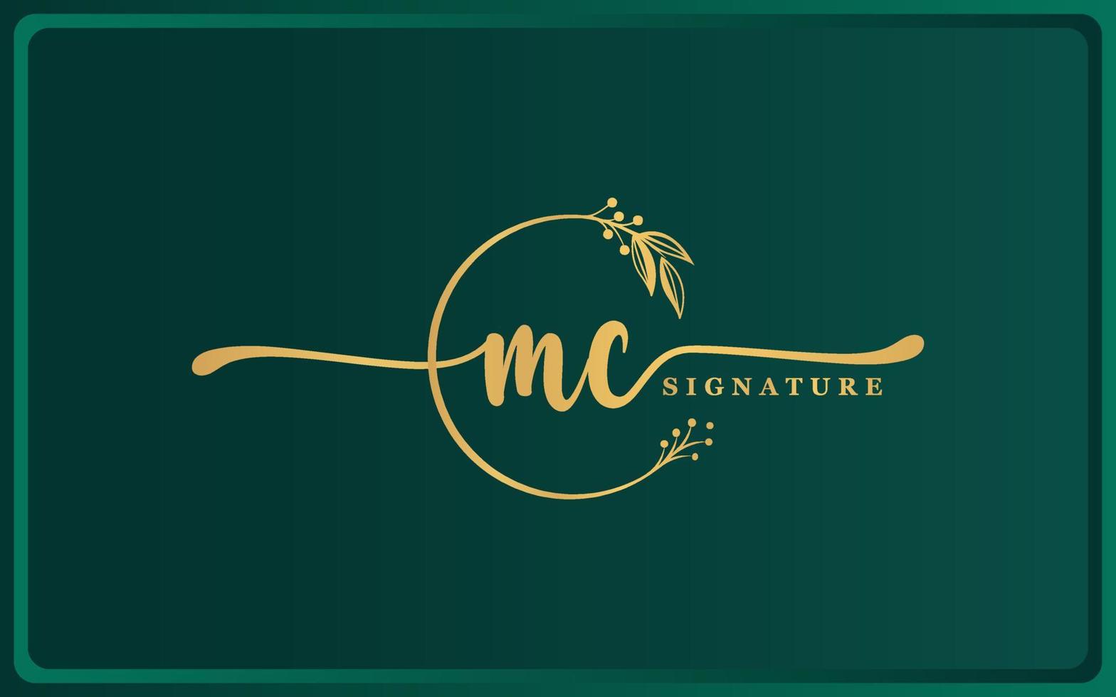 handwriting signature logo design isolated flower vector