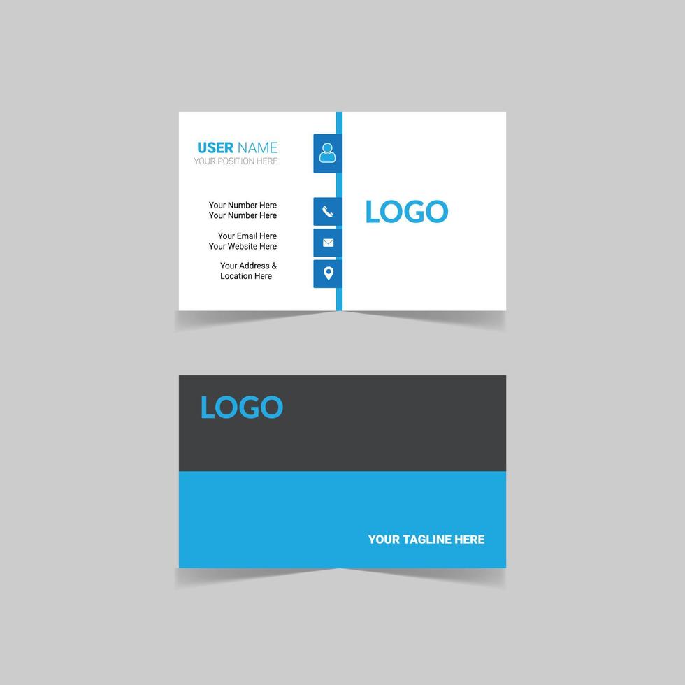 Modern Creative Business Card Template Design vector