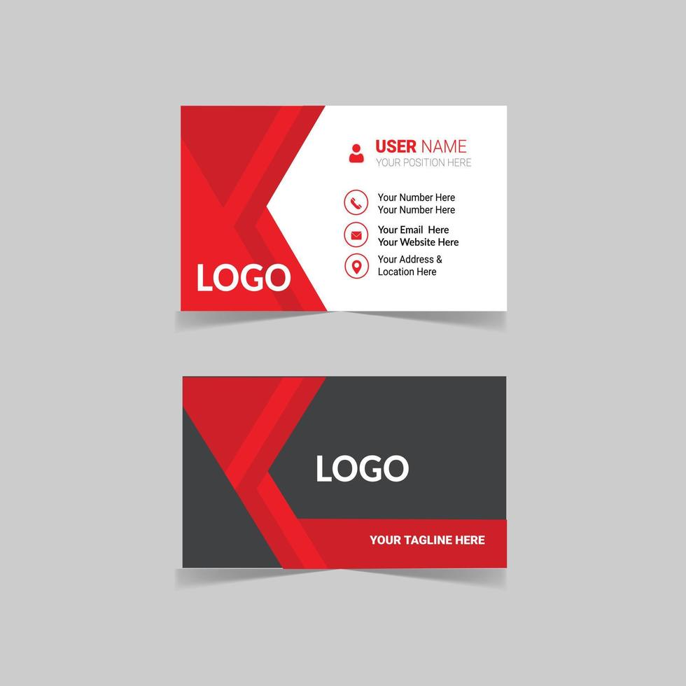 Modern Creative Business Card Template Design vector