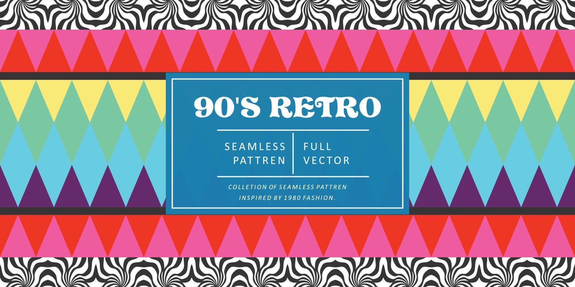 90S Retro pattern 01.eps vector