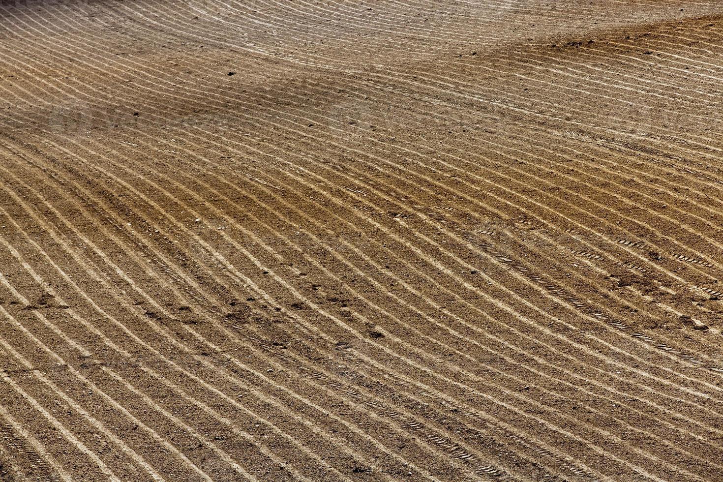 plowed agricultural land photo