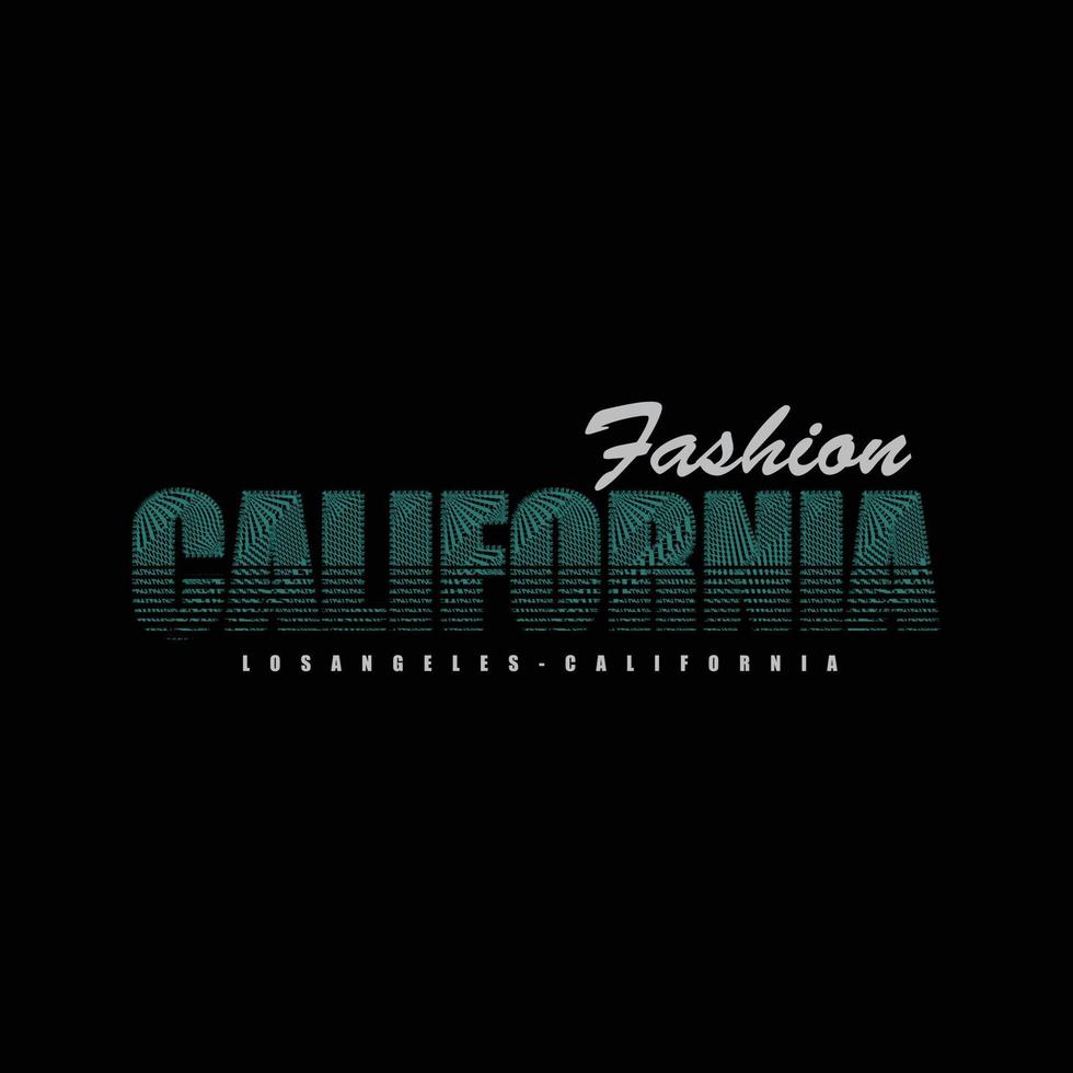 California illustration typograph t shirt design vector