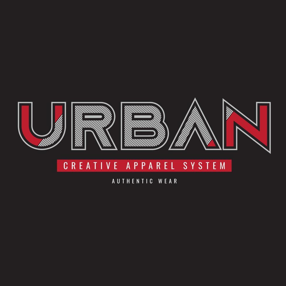 Urban t-shirt and apparel design vector