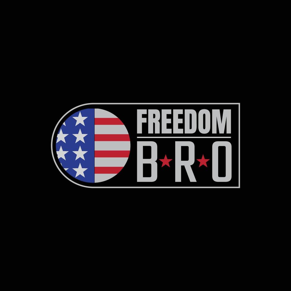 Freedom t-shirt and apparel design vector