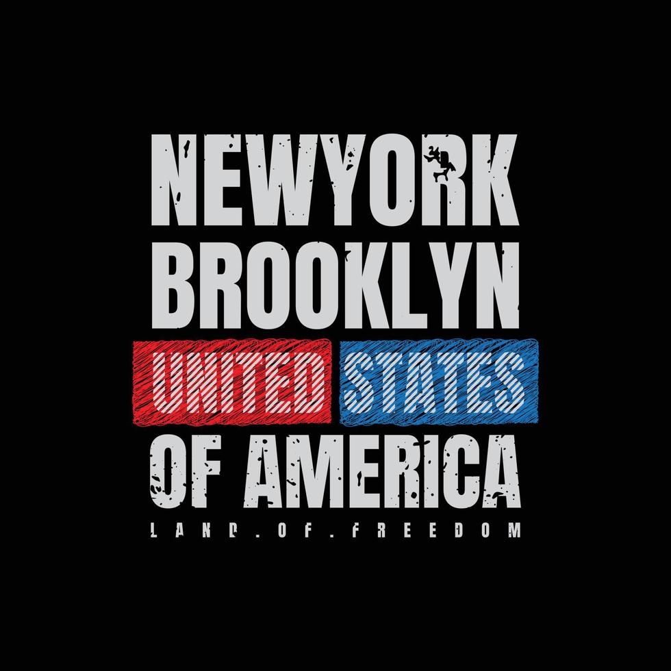 New york Brooklyn t-shirt and apparel design vector