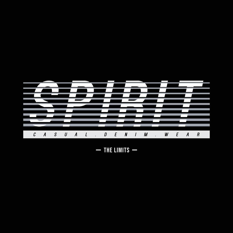 Spirit t-shirt and apparel design vector
