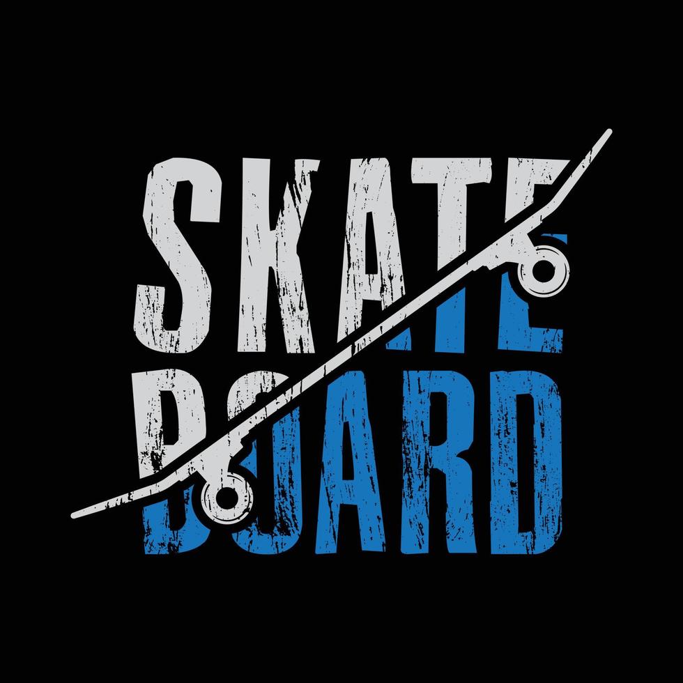 Skateboard t-shirt and apparel design vector