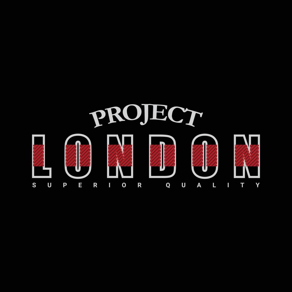 diseño de camisetas y prendas de Londres vector