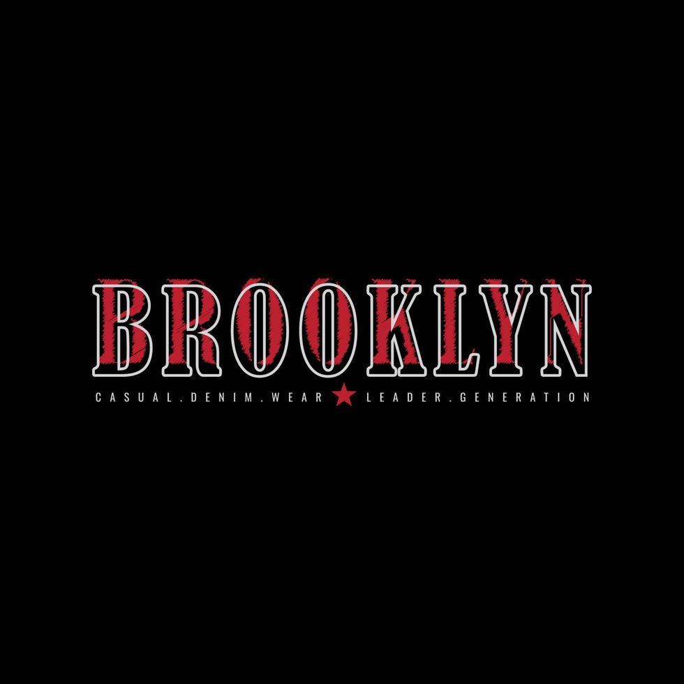 Brooklyn t-shirt and apparel design vector