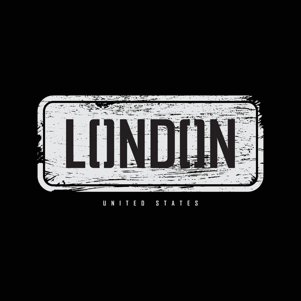 London t-shirt and apparel design vector