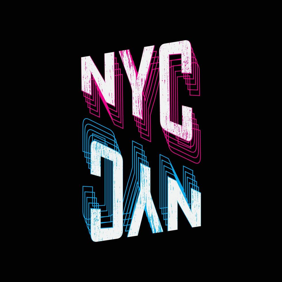 diseño de camiseta de vector de tipografía de brooklyn de nueva york