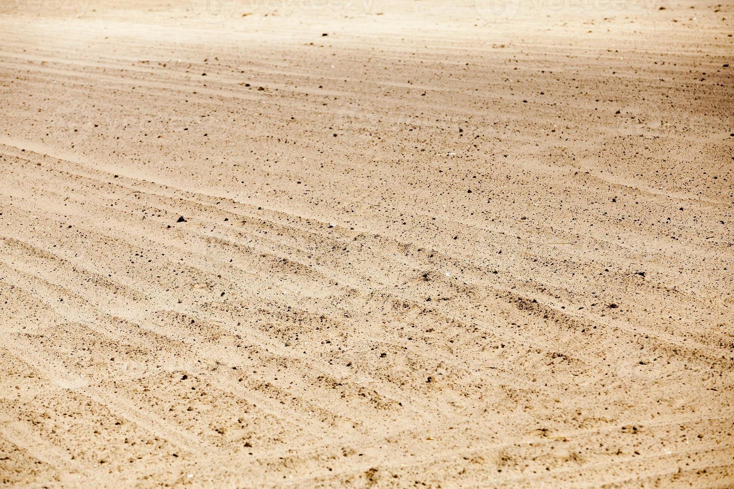 plowed agricultural field photo