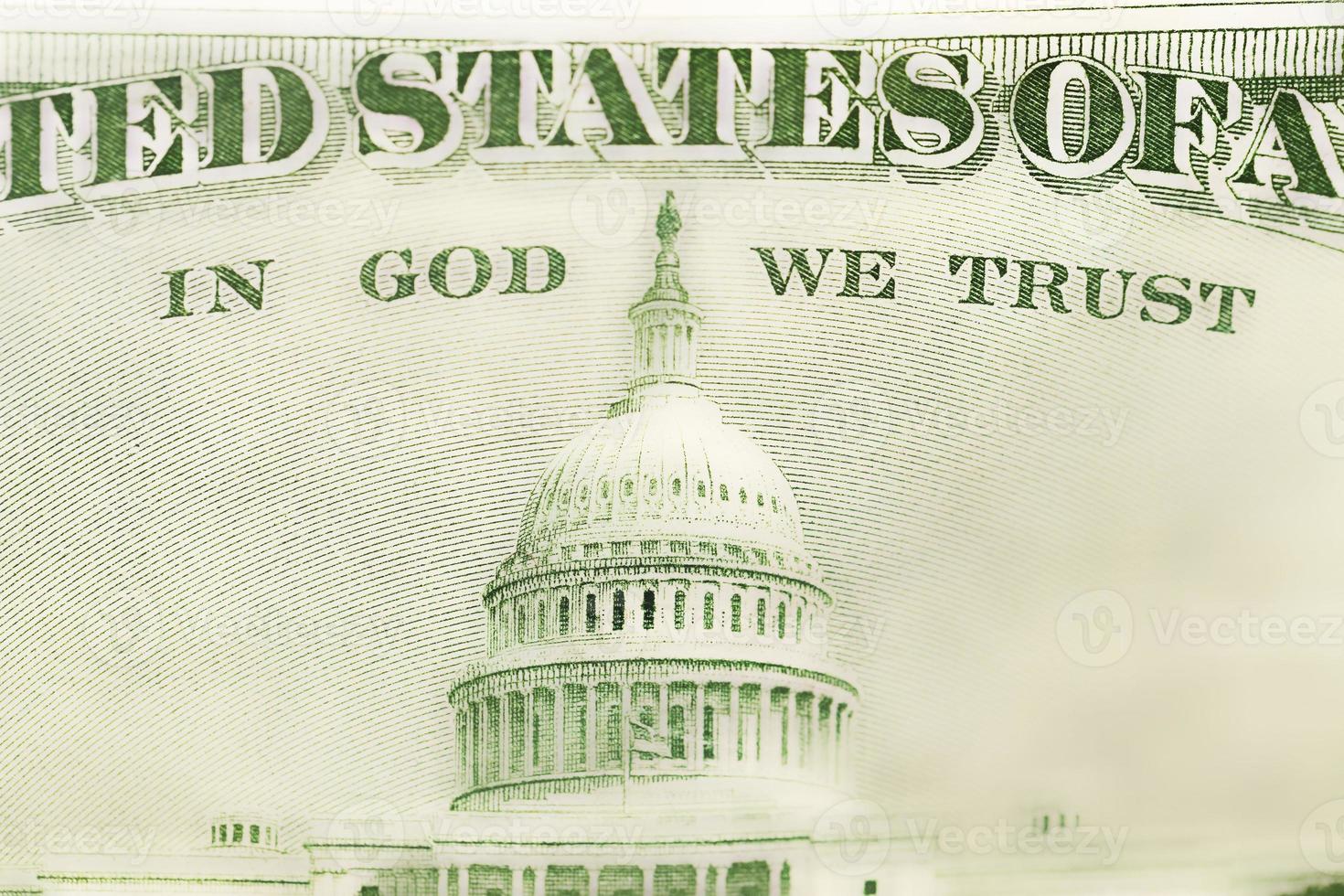 American dollars, close-up photo