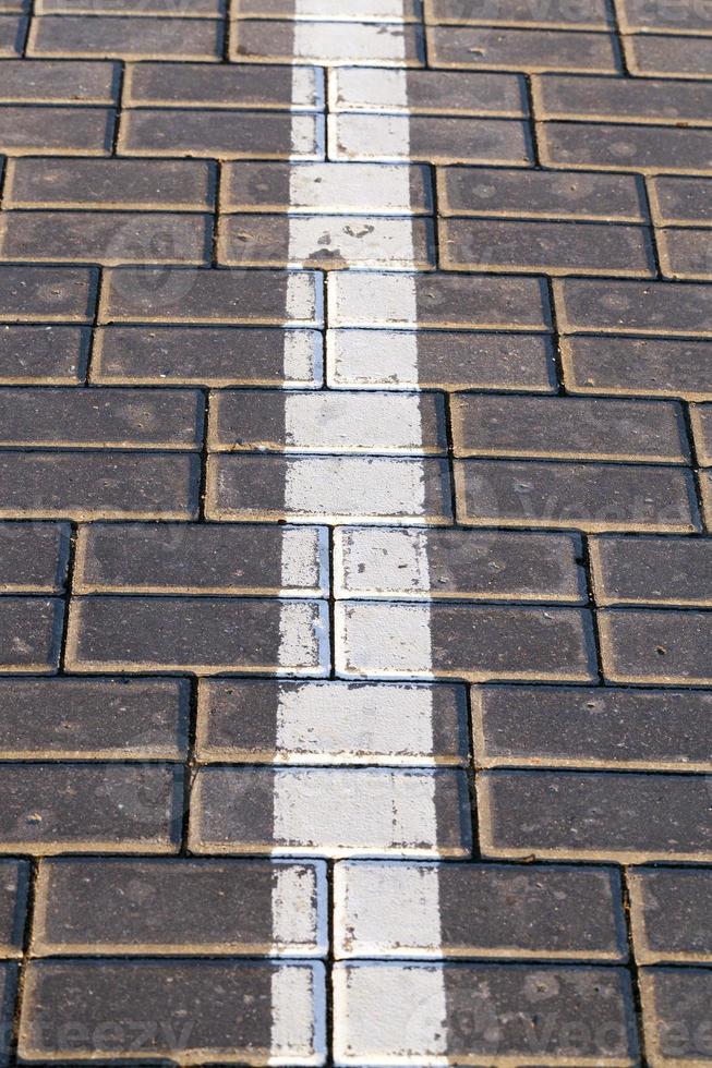 road markings, close-up photo