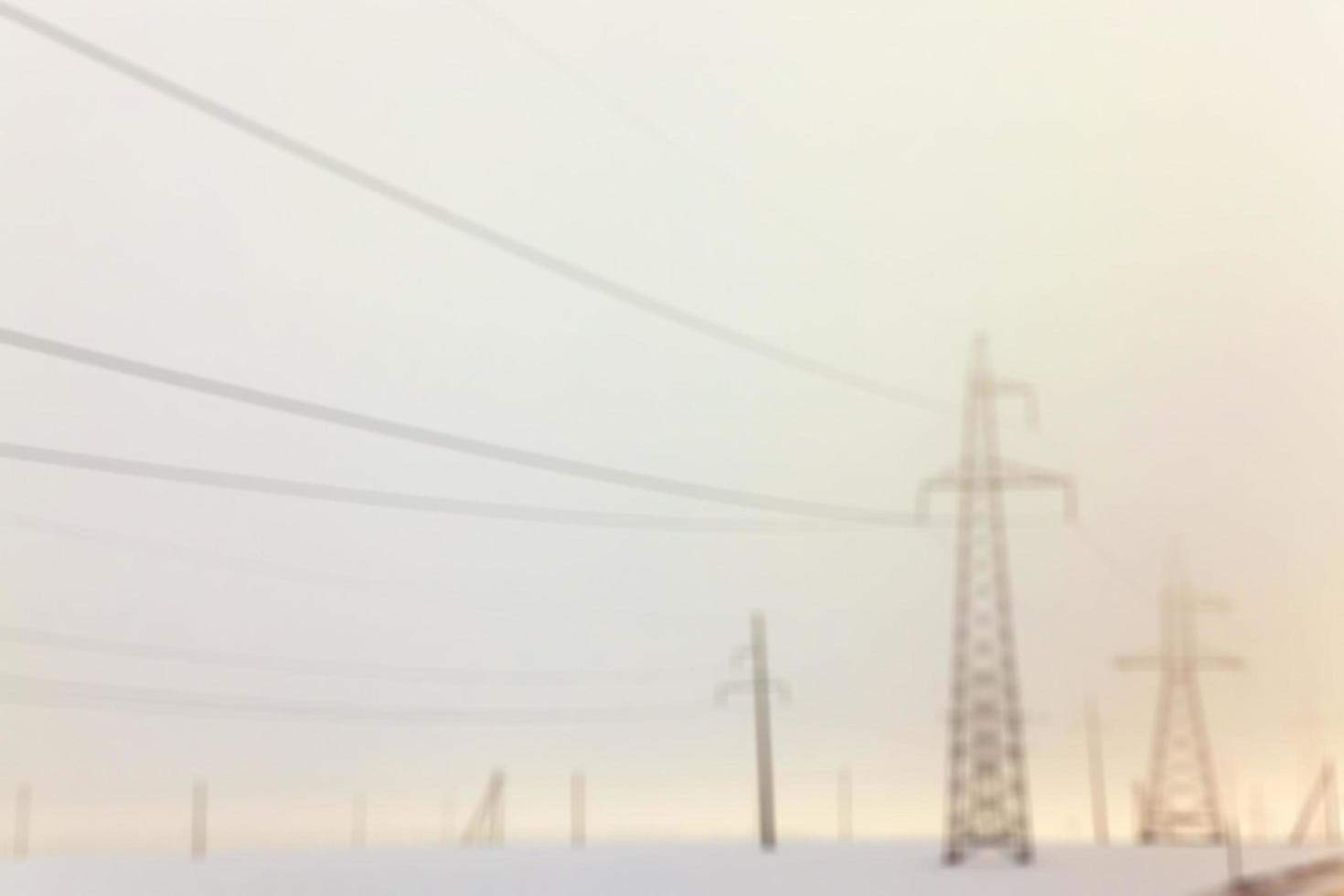High-voltage power poles photo