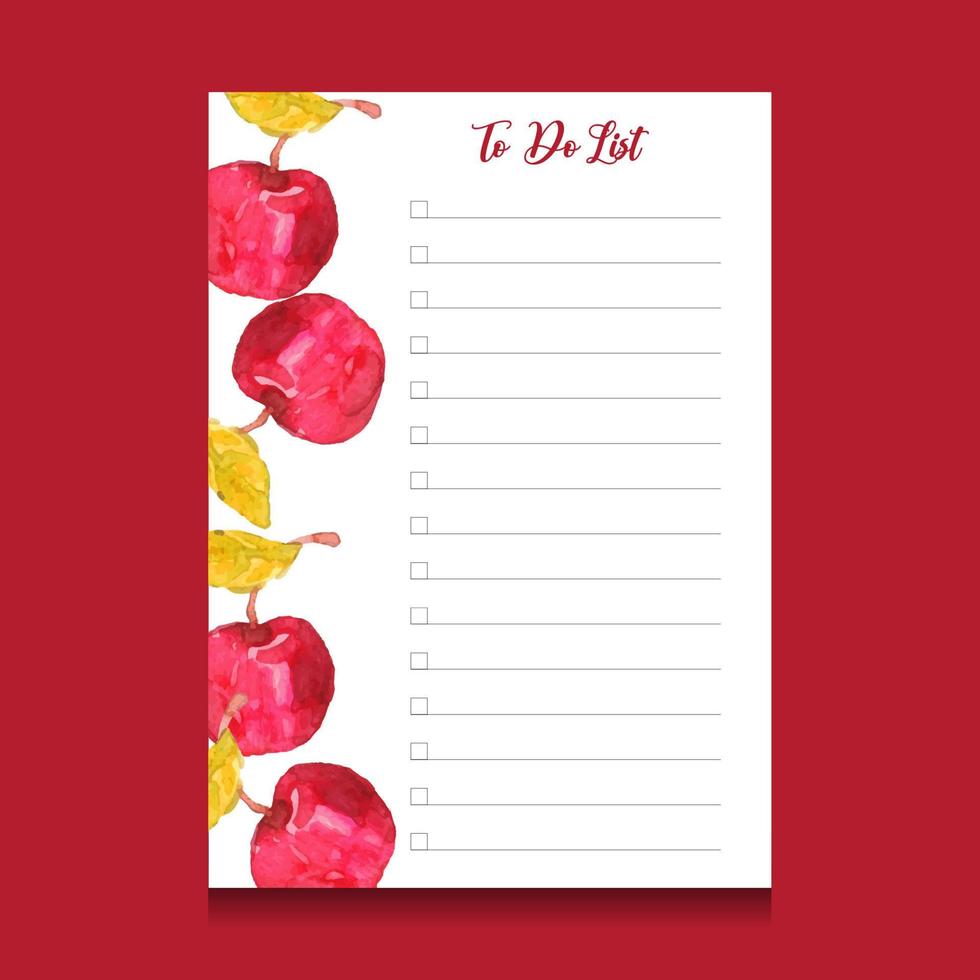 to do list template vector