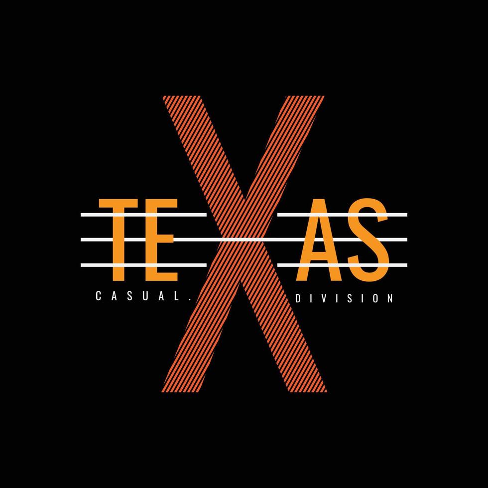 diseño de camisetas y prendas de vestir de Texas vector