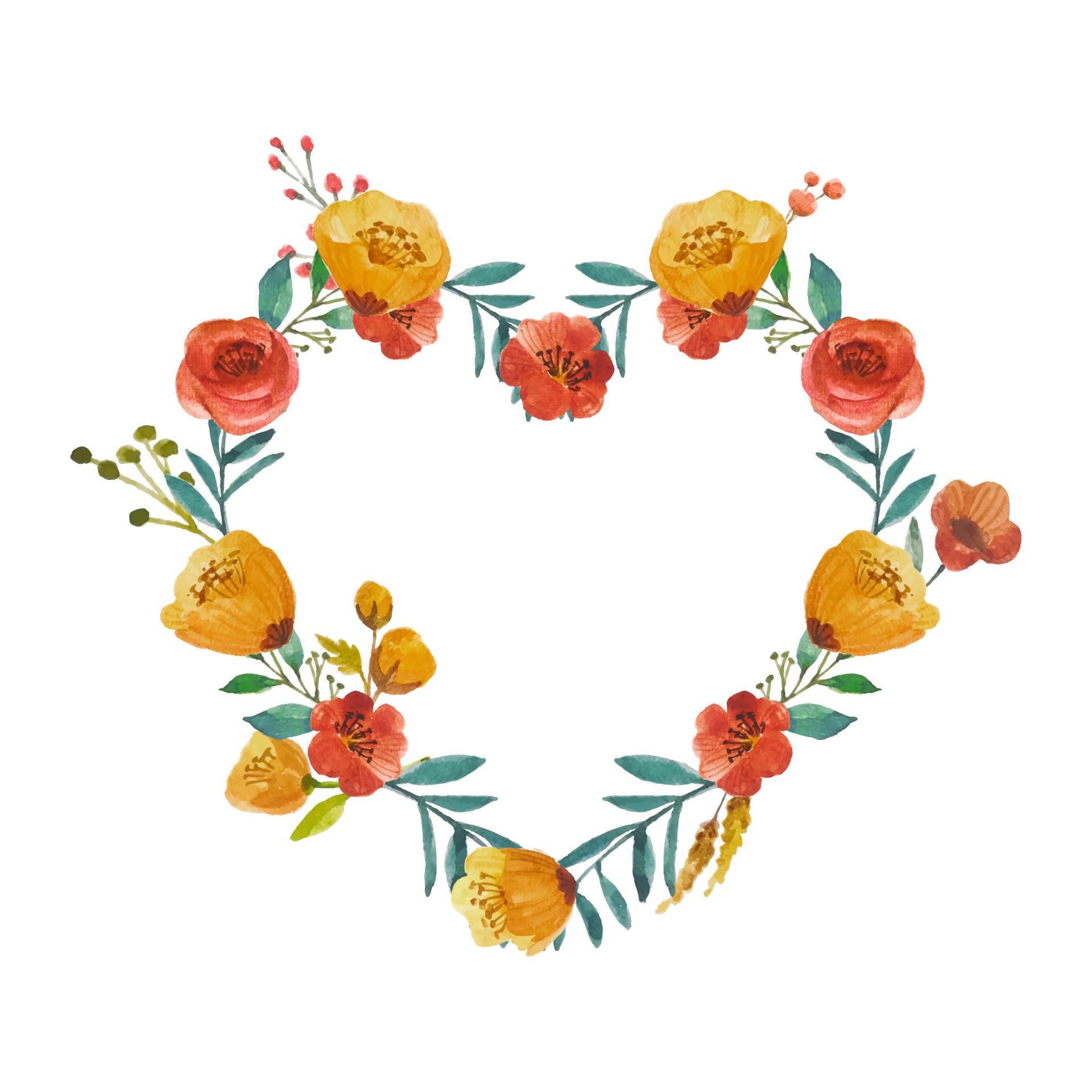 flower frame watercolor hand painted 9494216 Vector Art at Vecteezy