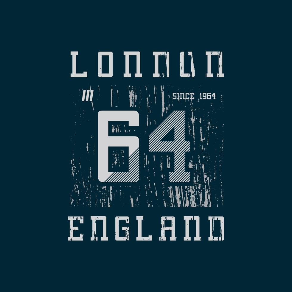 diseño de camisetas y prendas de Londres vector