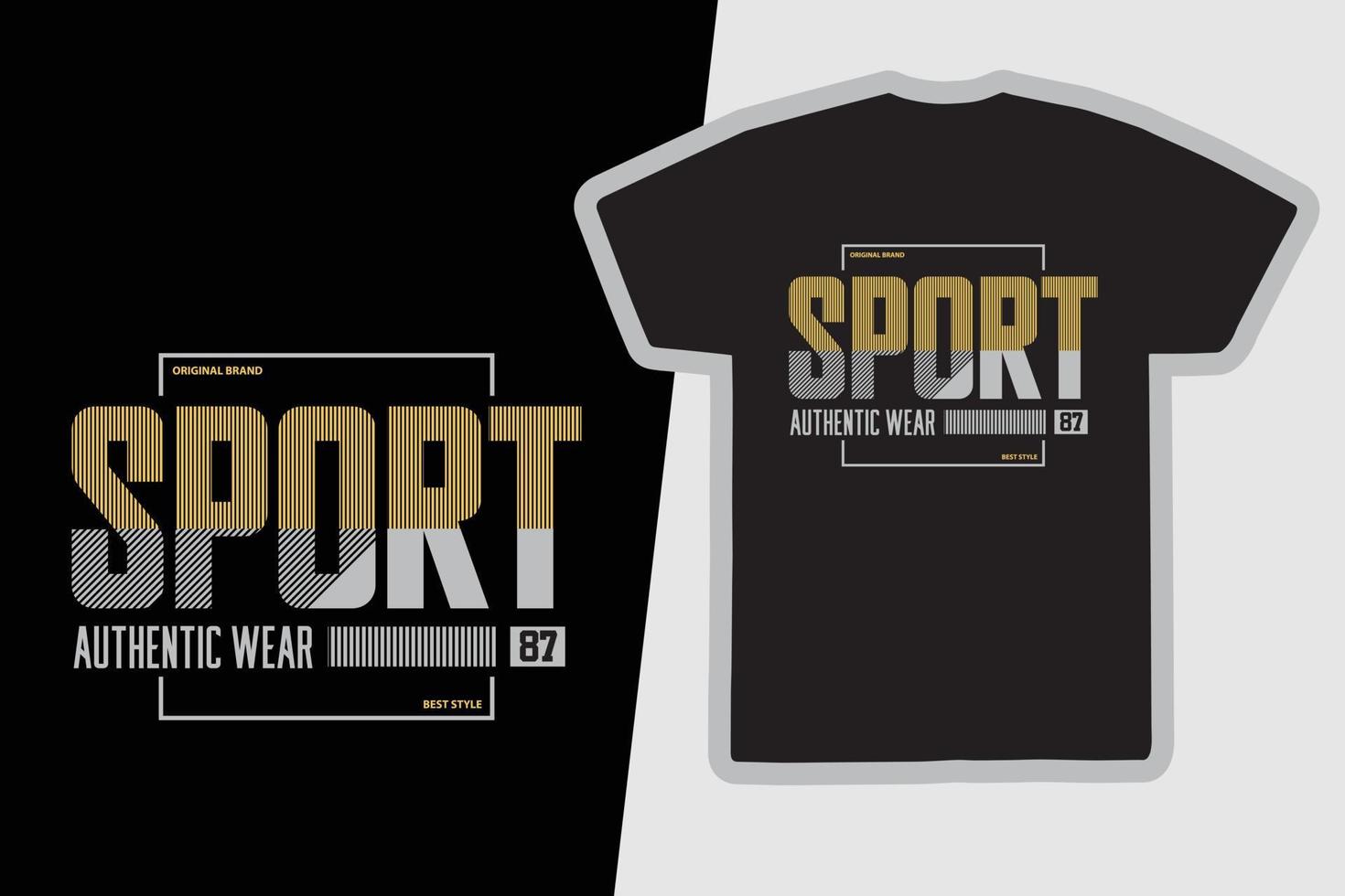 Sport t-shirt and apparel design vector