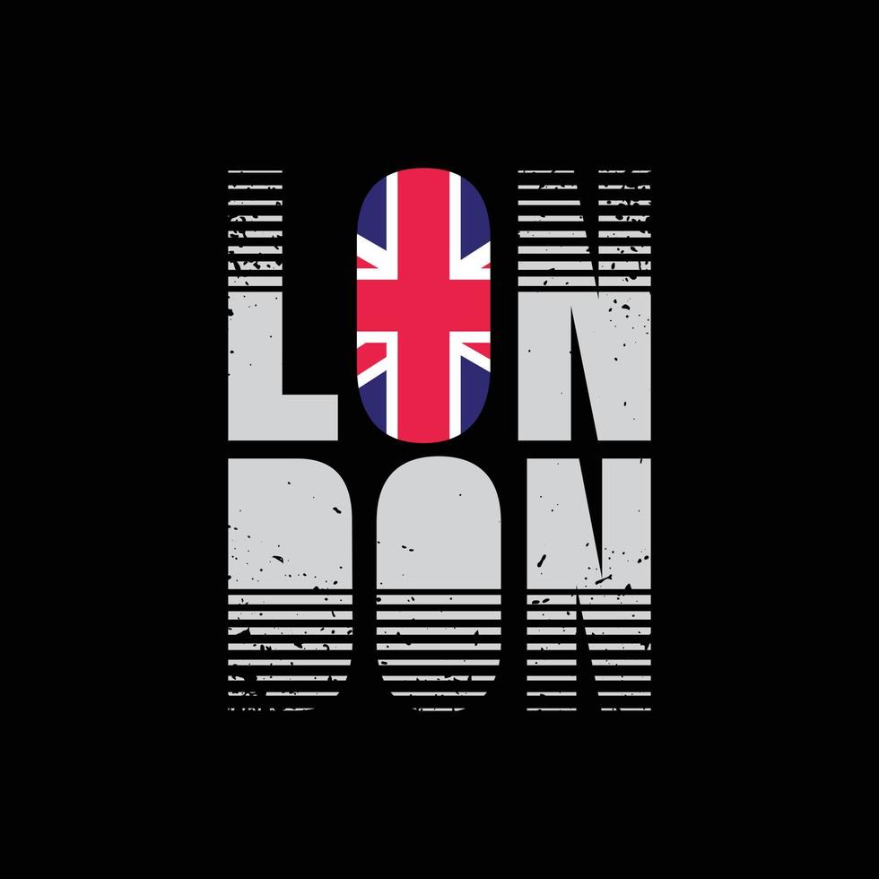 diseño de camisetas y prendas de londres vector