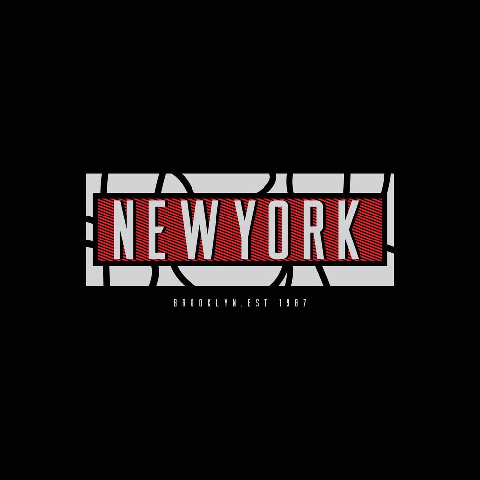 diseño de camisetas y prendas urbanas de nueva york vector