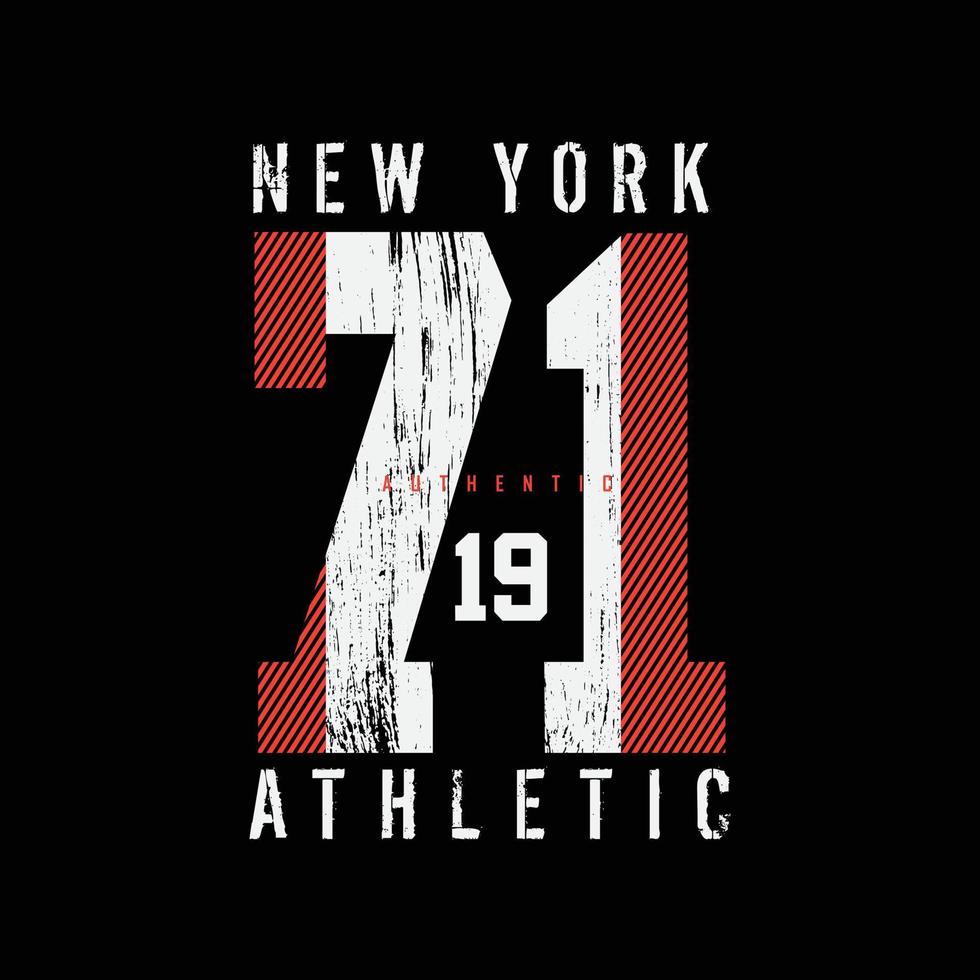 diseño de camiseta de vector de tipografía de brooklyn de nueva york