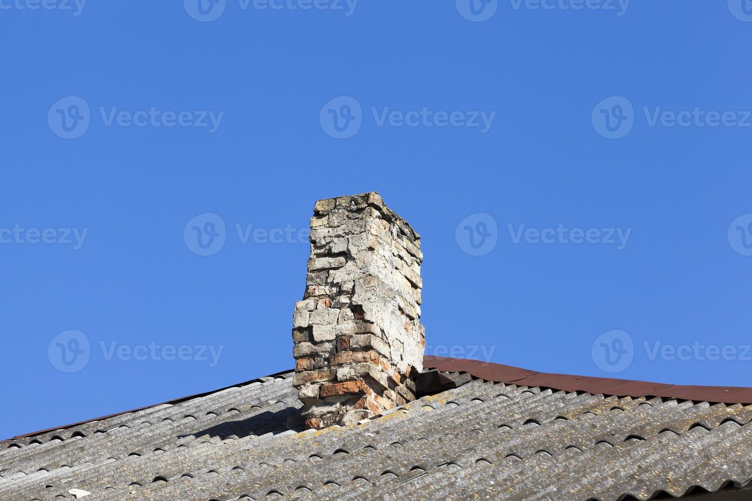 Old brick chimneys photo