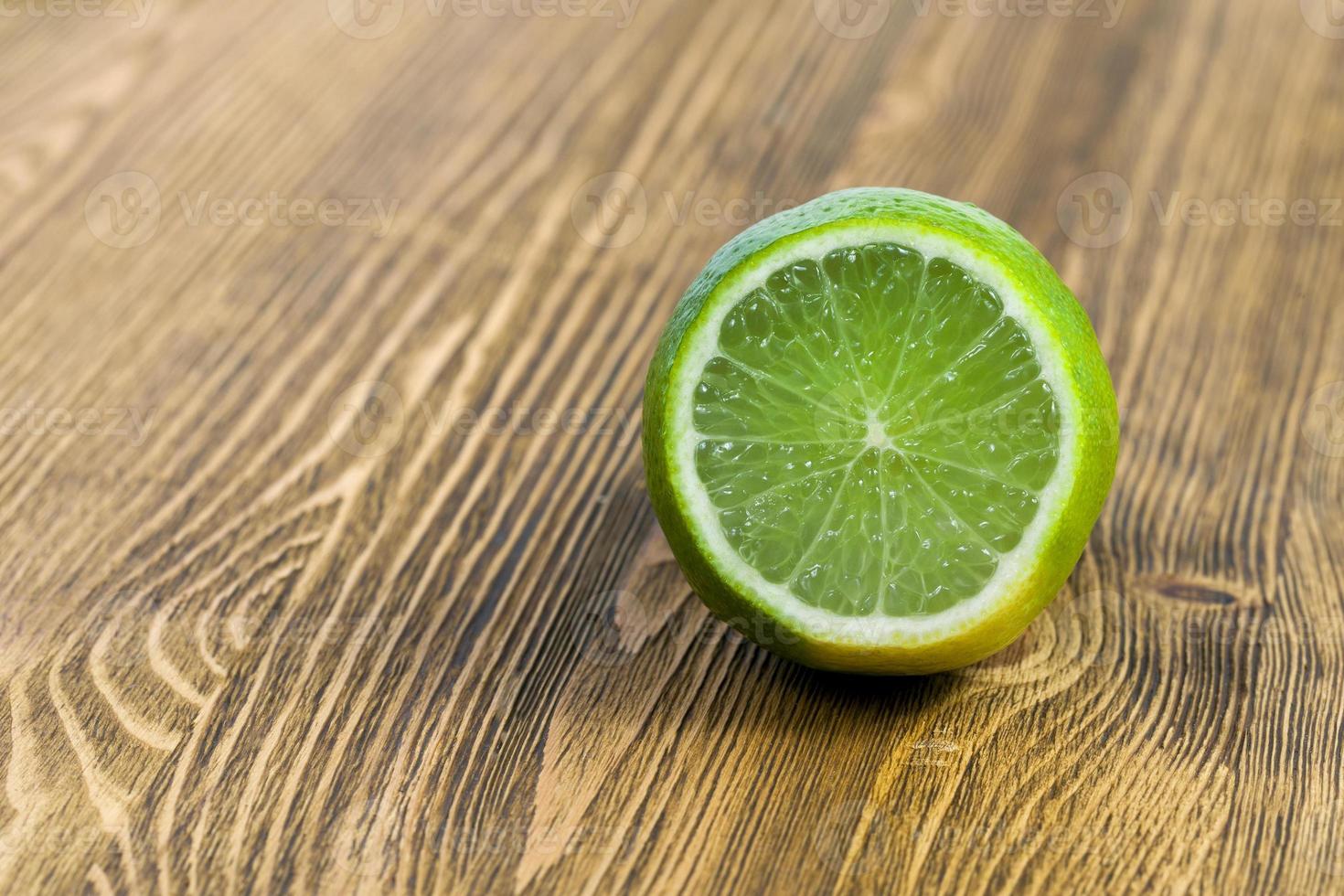 Green lime, close  up photo