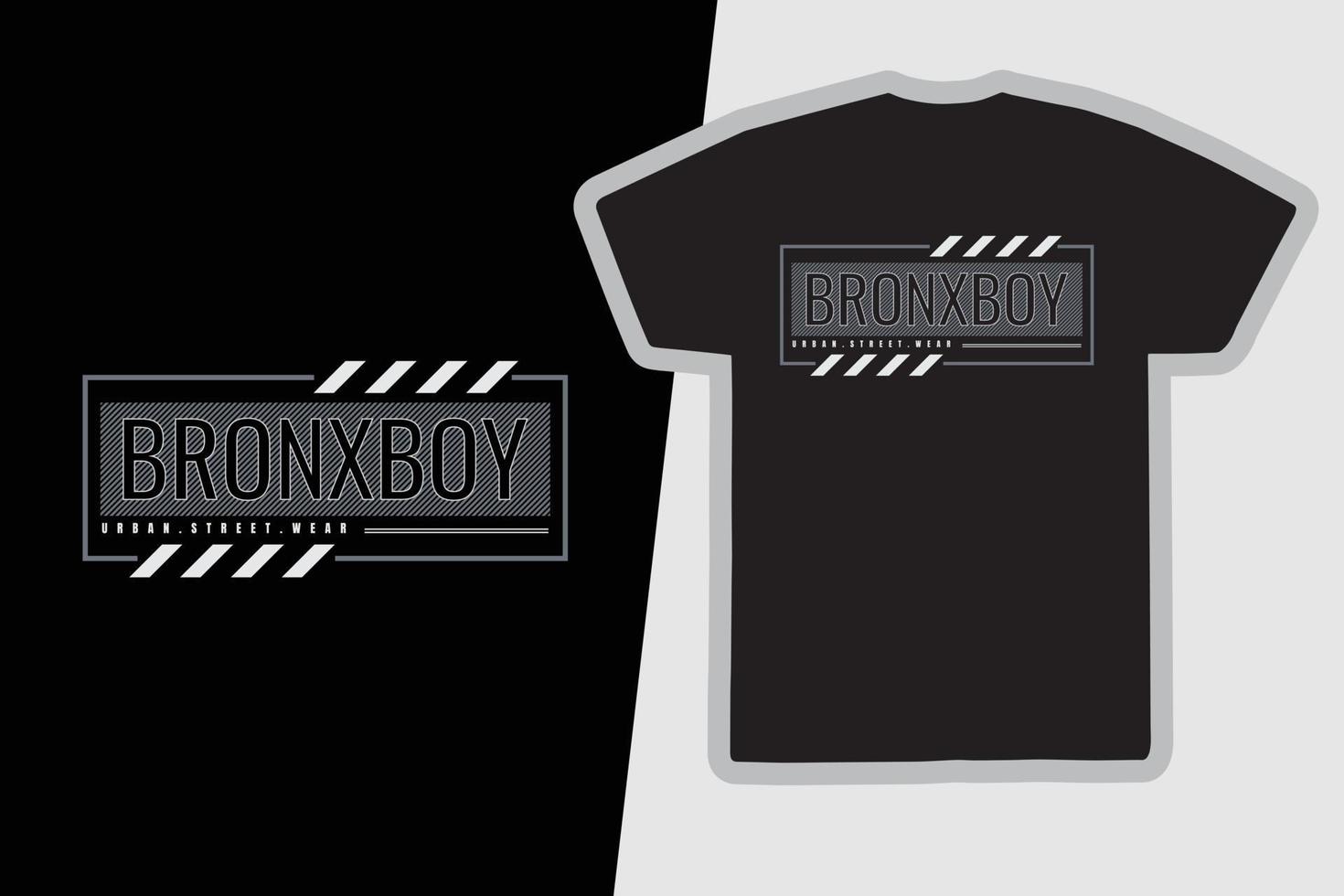 diseño de camisetas y prendas de bronxboy vector