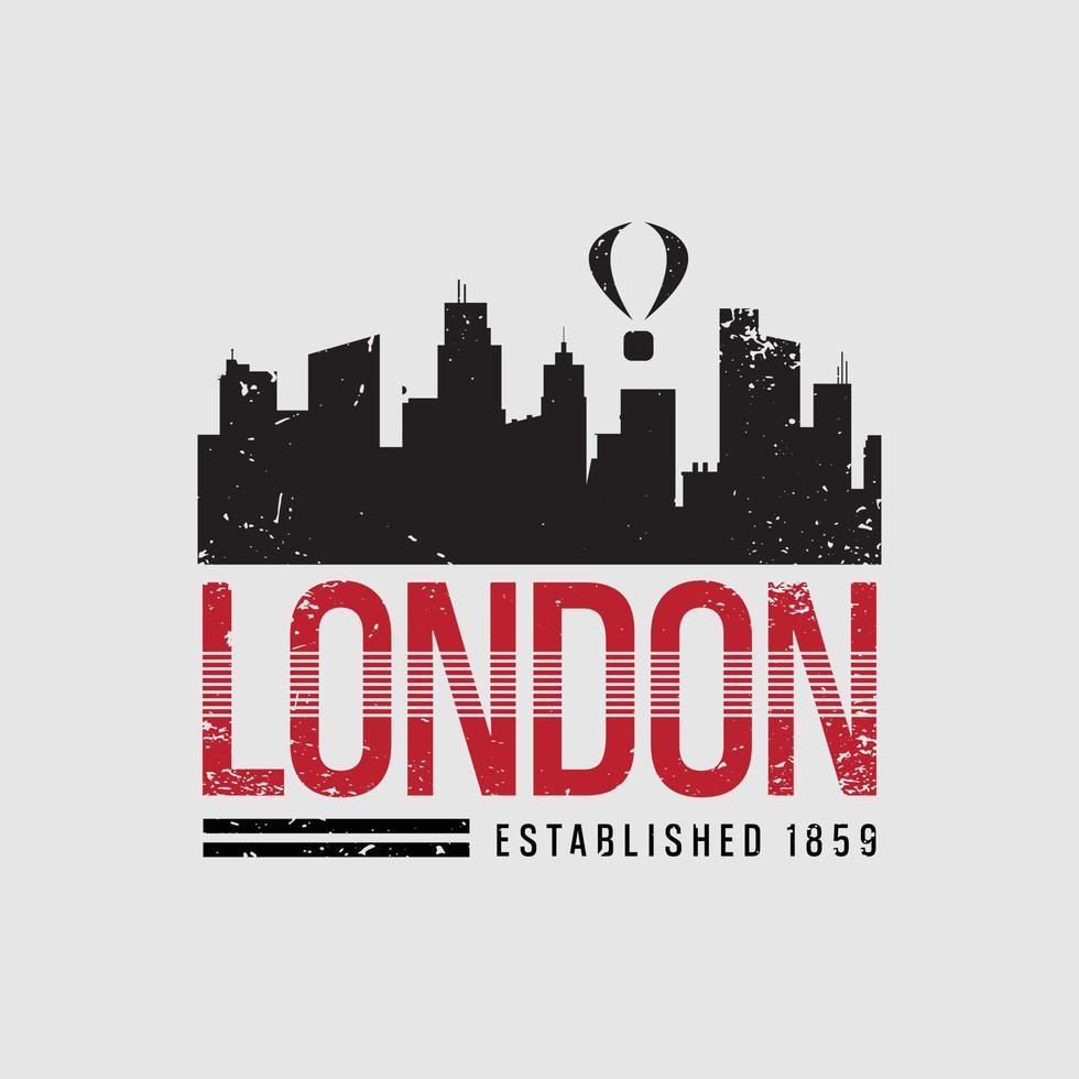 diseño de camisetas y prendas de Londres vector