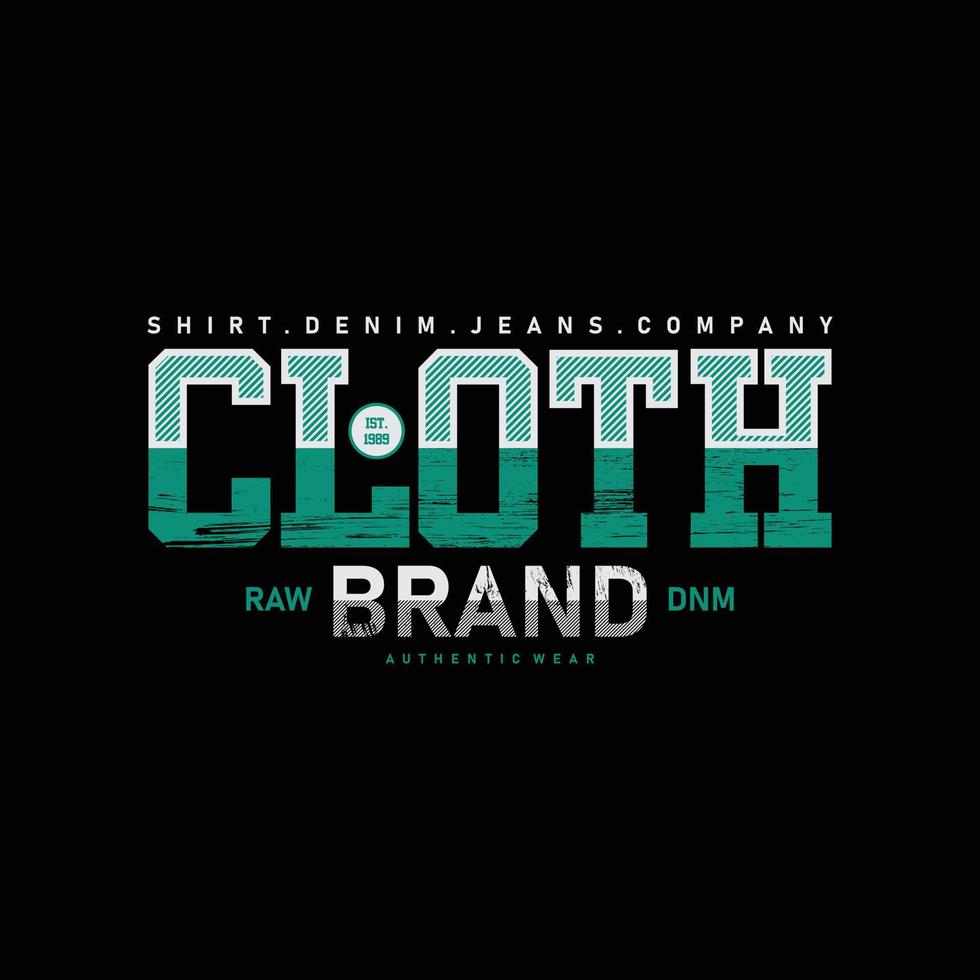 Cloth t-shirt and apparel design vector