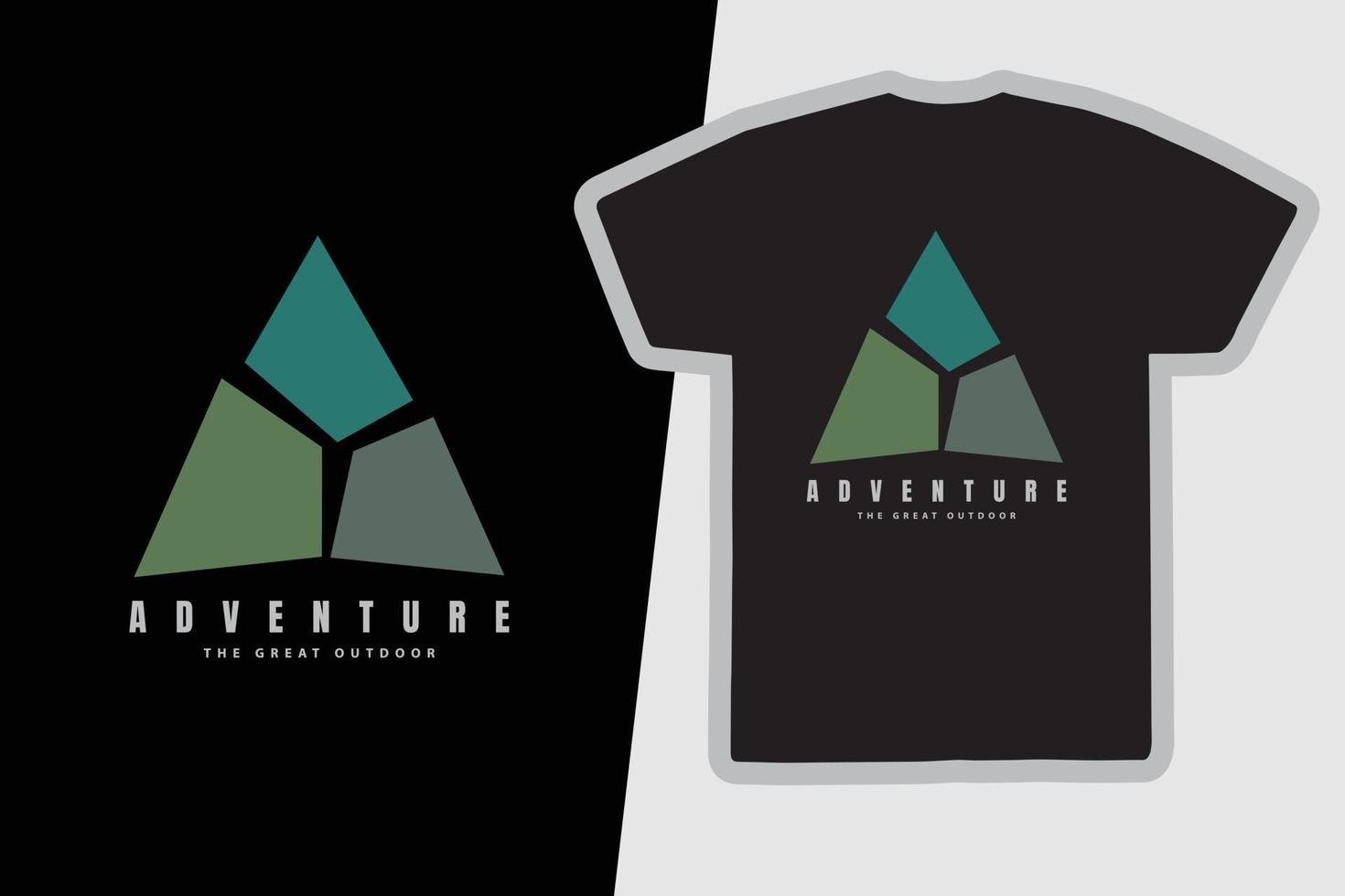 Mountain t-shirt and apparel design vector