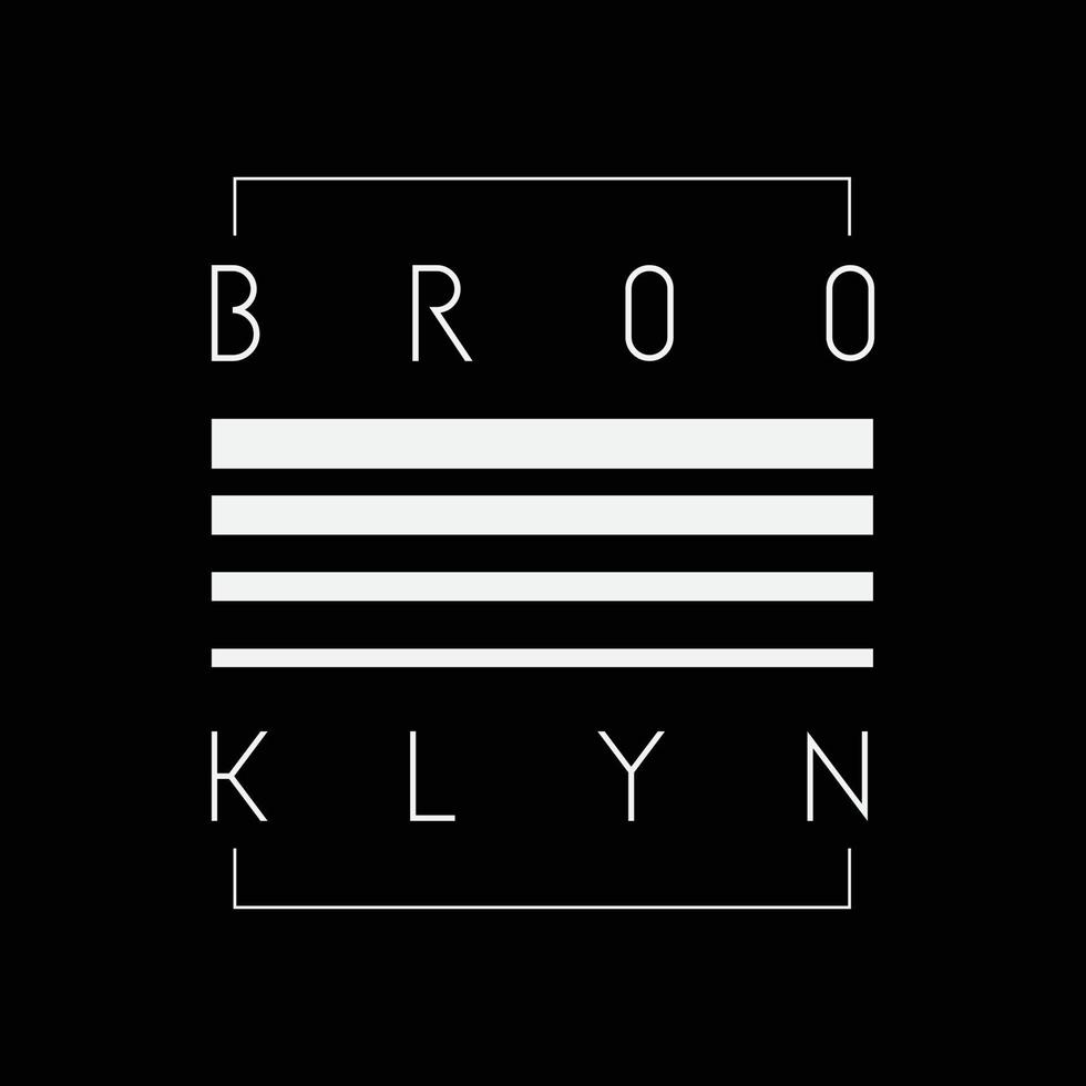 New york Brooklyn t-shirt and apparel design vector
